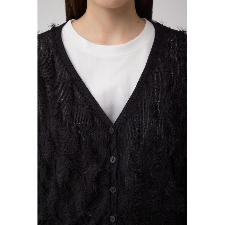 ランダムフリンジニットカーディガン | AZUL BY MOUSSY | 詳細画像8 