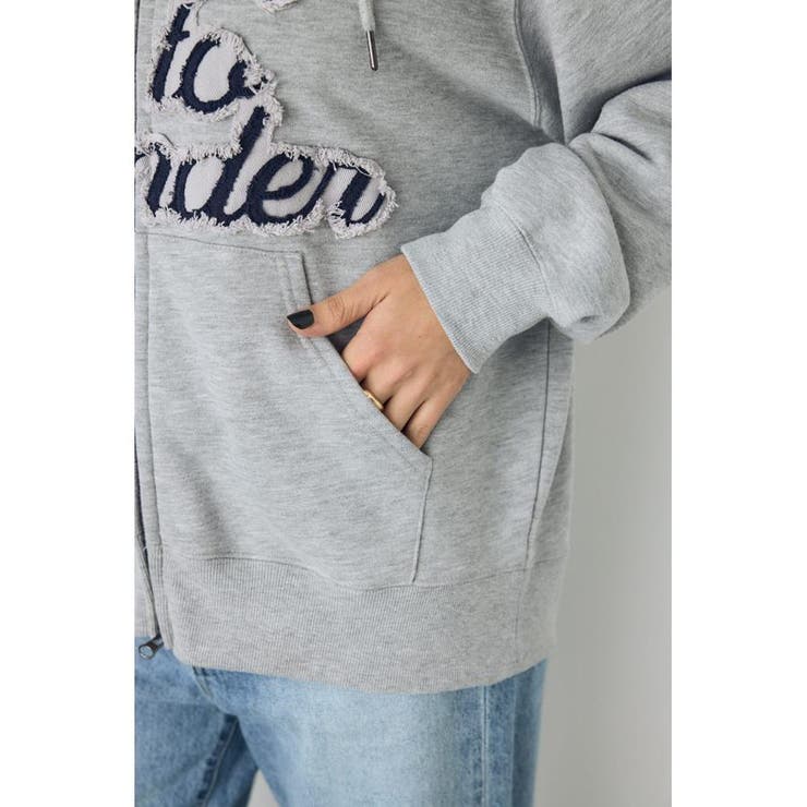 ダブルジップアソートロゴフーディ | AZUL BY MOUSSY | 詳細画像21 