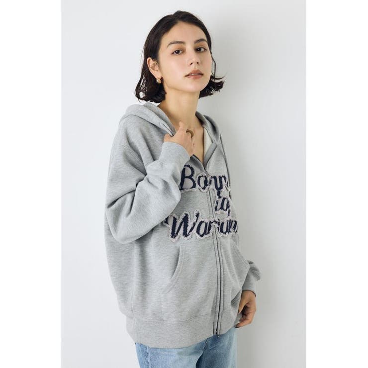 ダブルジップアソートロゴフーディ | AZUL BY MOUSSY | 詳細画像12 
