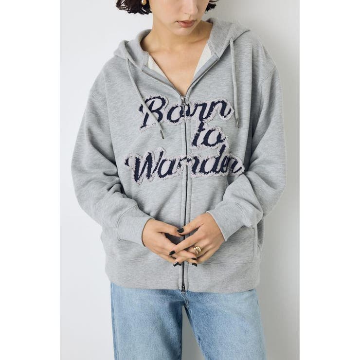 ダブルジップアソートロゴフーディ | AZUL BY MOUSSY | 詳細画像13 