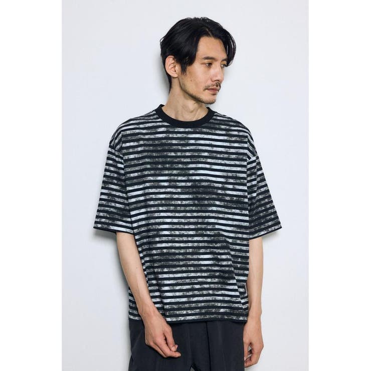 かすれボーダーTシャツ | AZUL BY MOUSSY | 詳細画像2 