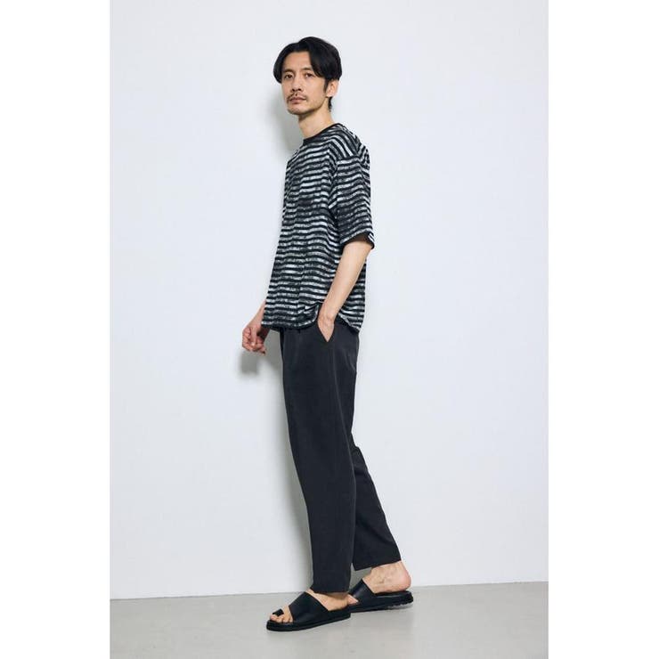 かすれボーダーTシャツ | AZUL BY MOUSSY | 詳細画像4 