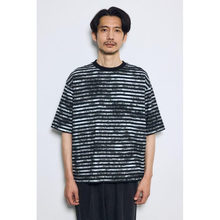 かすれボーダーTシャツ | AZUL BY MOUSSY | 詳細画像5 