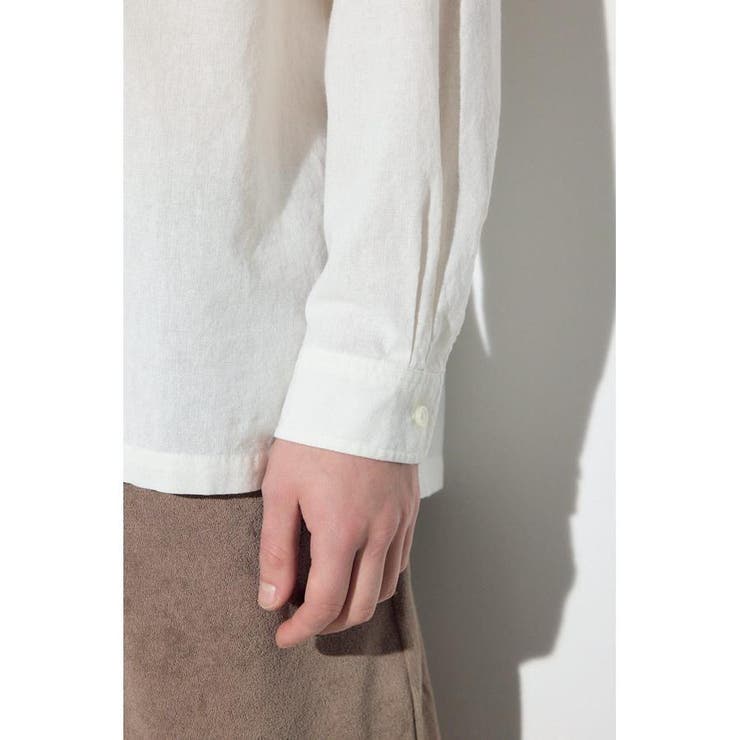 フレンチリネンCOOLMAXスキッパーシャツ | AZUL BY MOUSSY | 詳細画像10 