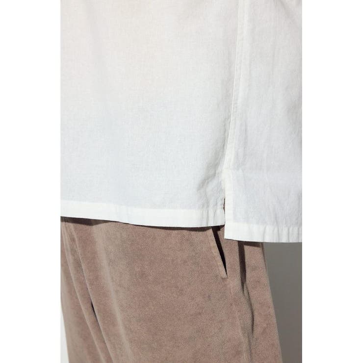 フレンチリネンCOOLMAXスキッパーシャツ | AZUL BY MOUSSY | 詳細画像11 