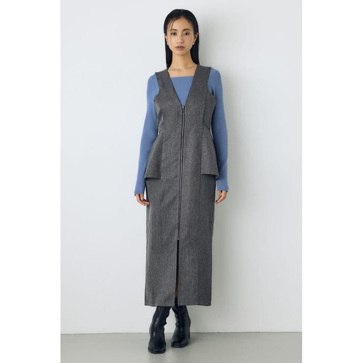 素材アソートペプラムジップジャンスカ | AZUL BY MOUSSY | 詳細画像19 