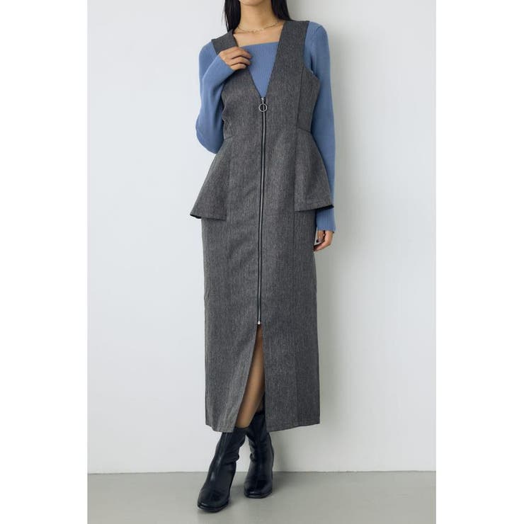 素材アソートペプラムジップジャンスカ | AZUL BY MOUSSY | 詳細画像20 