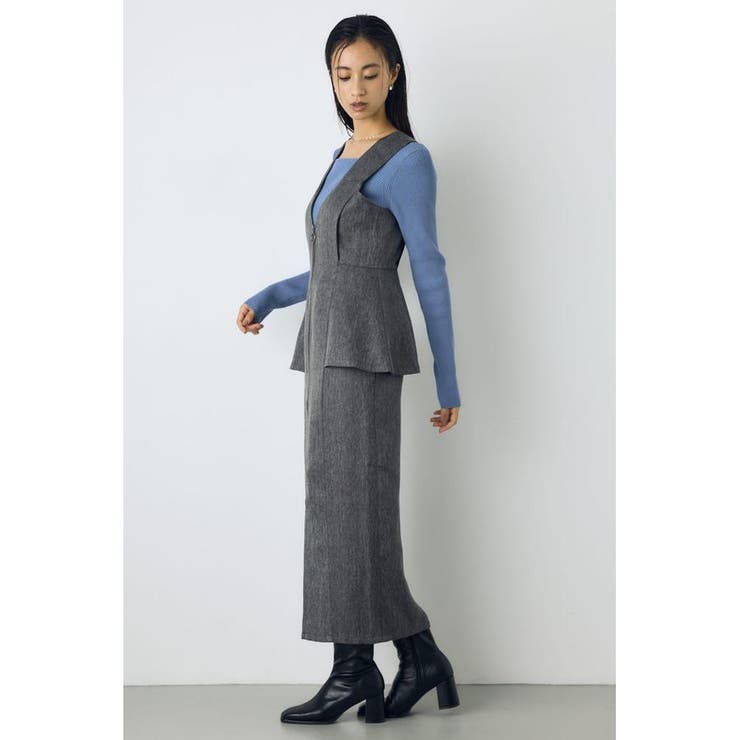 素材アソートペプラムジップジャンスカ | AZUL BY MOUSSY | 詳細画像22 