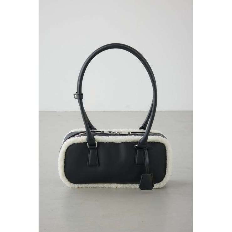 BLK | フェイクムートンスクエアトートバッグ | AZUL BY MOUSSY