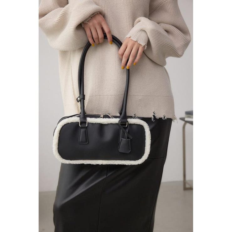 フェイクムートンスクエアトートバッグ | AZUL BY MOUSSY | 詳細画像3 