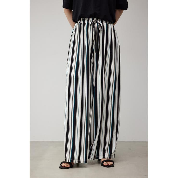 柄BLK5 | SORVETE RELAX WIDE PANTS | AZUL BY MOUSSY