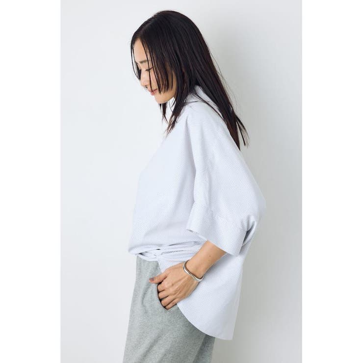 フロントタック半袖ドルマンブラウス | AZUL BY MOUSSY | 詳細画像30 