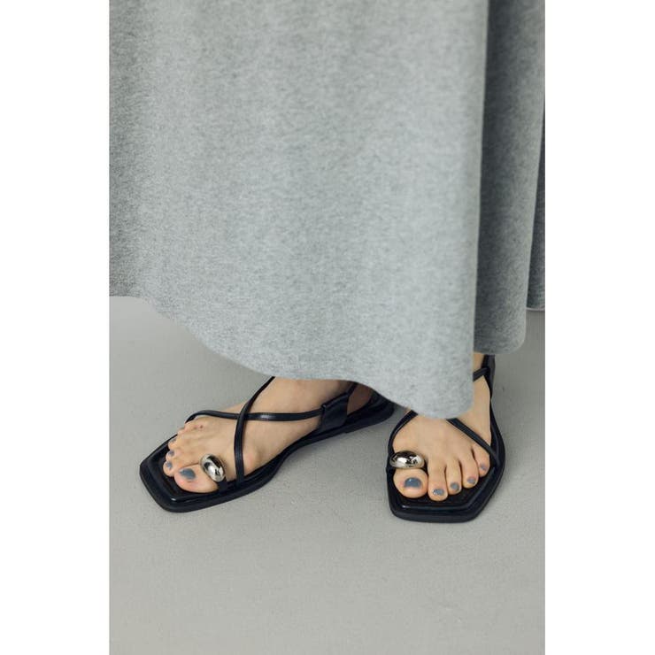 メタルパーツクロスデザインサンダル | AZUL BY MOUSSY | 詳細画像2 