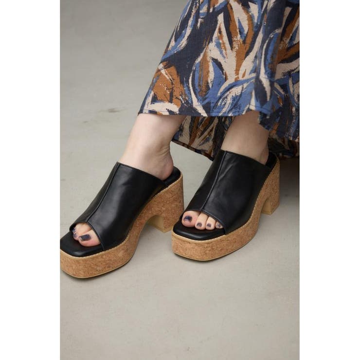 センターシームコルクウェッジサンダル | AZUL BY MOUSSY | 詳細画像10 