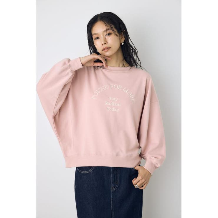 D/PNK3 | 2WAYロゴ裏毛トップス | AZUL BY MOUSSY