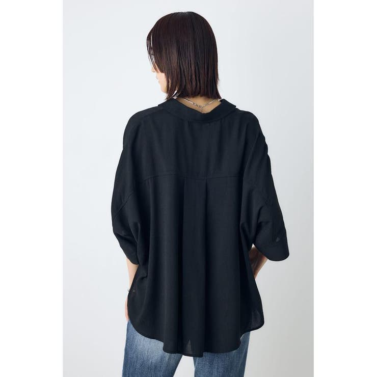 楊柳タックヘムコクーンシャツ | AZUL BY MOUSSY | 詳細画像12 