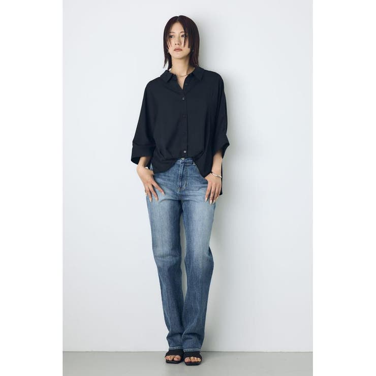 楊柳タックヘムコクーンシャツ | AZUL BY MOUSSY | 詳細画像13 