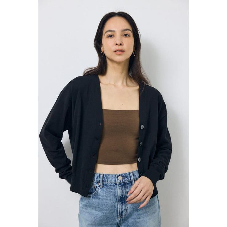 BLK | Vネックベーシックニットカーディガン | AZUL BY MOUSSY