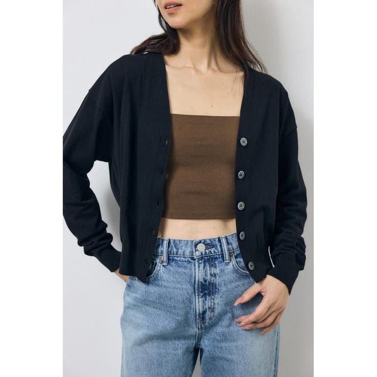 Vネックベーシックニットカーディガン | AZUL BY MOUSSY | 詳細画像2 