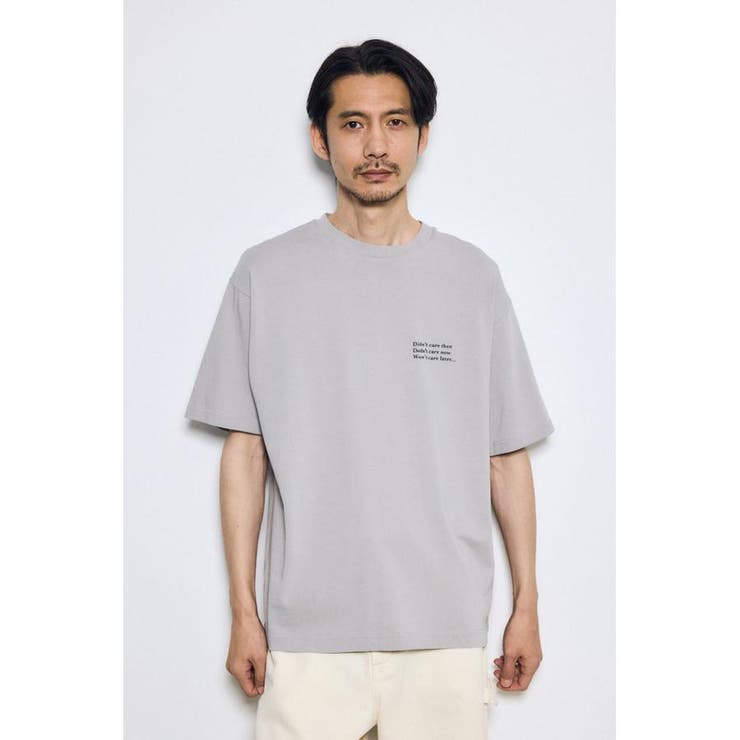 引き揃え天竺バックメッセージロゴTシャツ | AZUL BY MOUSSY | 詳細画像35 