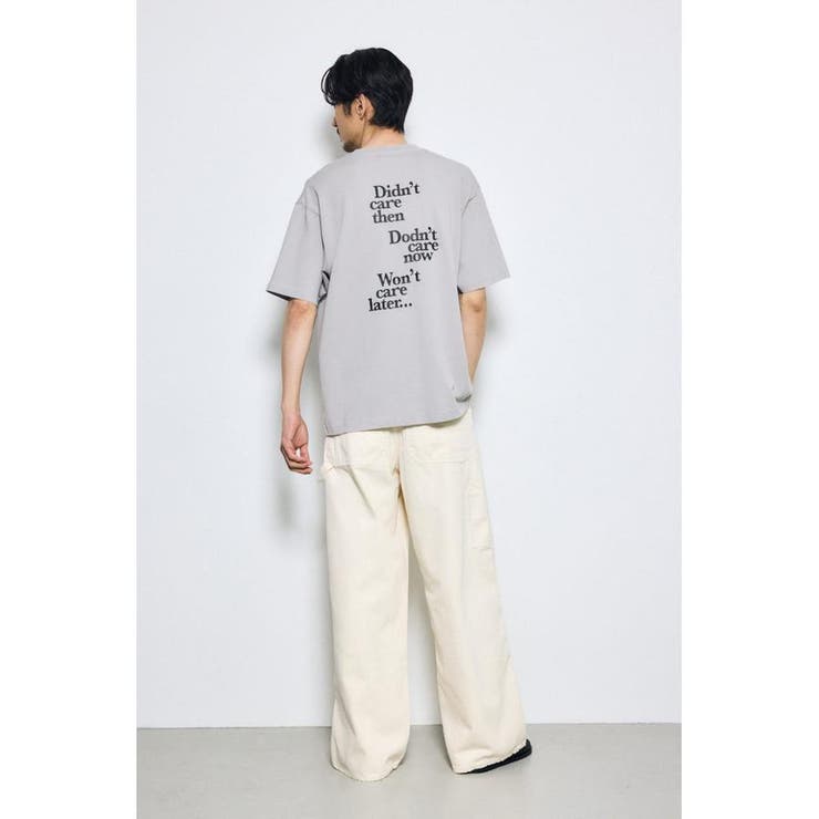 引き揃え天竺バックメッセージロゴTシャツ | AZUL BY MOUSSY | 詳細画像37 