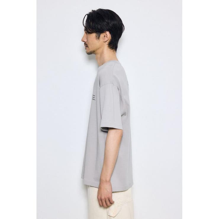 引き揃え天竺バックメッセージロゴTシャツ | AZUL BY MOUSSY | 詳細画像39 