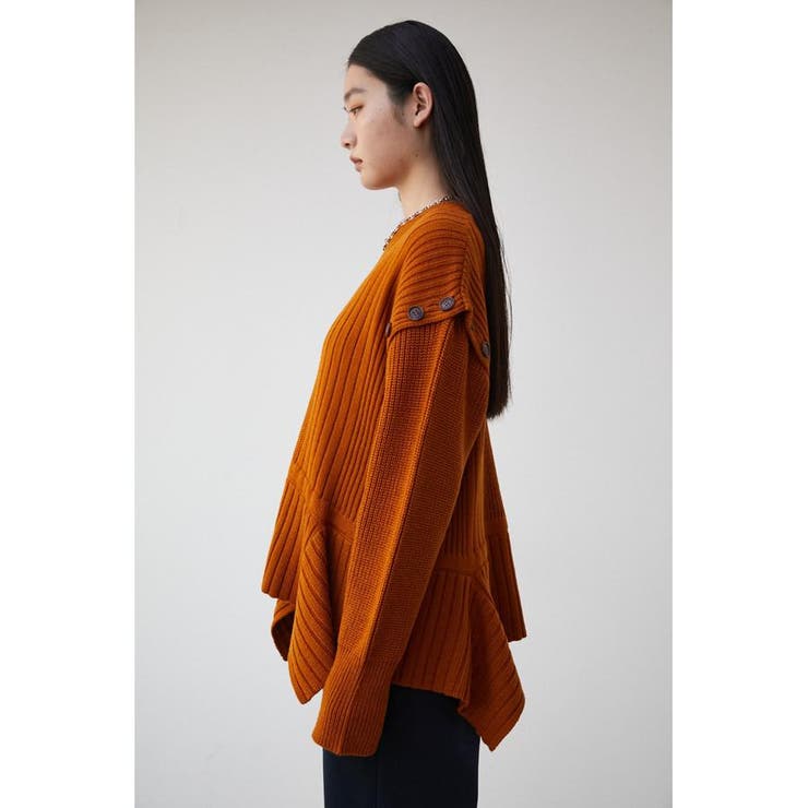 ASYMMETRY HEM RANDOM RIB KNIT[品番：AZLW0020552]｜AZUL BY MOUSSY