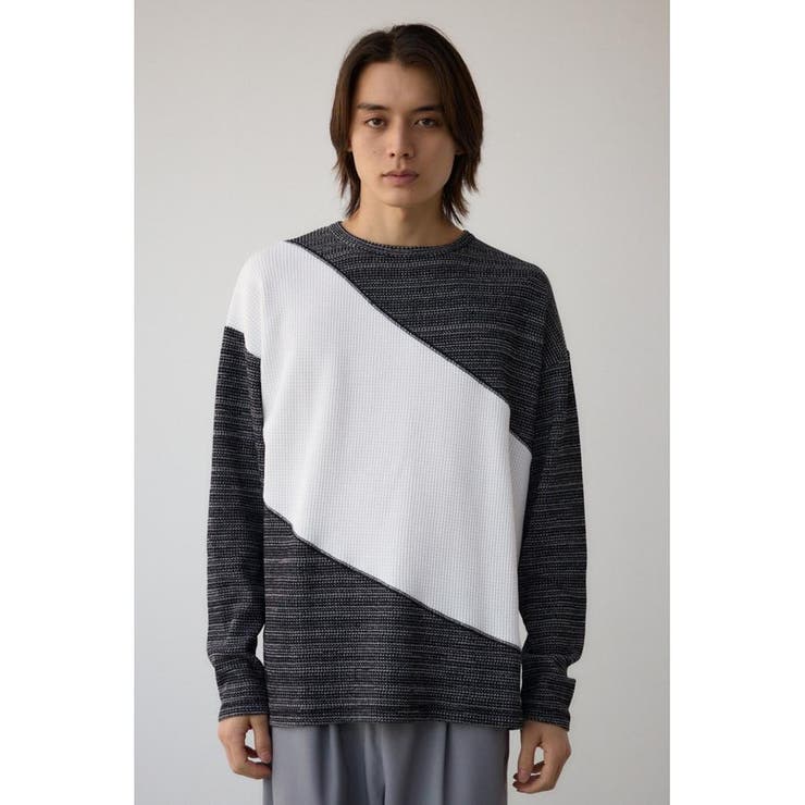 ヘビーワッフルバイカラートップス | AZUL BY MOUSSY | 詳細画像41 