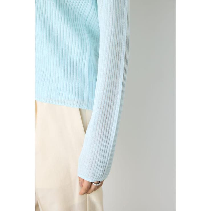 シアーリブ長袖ニットカーディガン | AZUL BY MOUSSY | 詳細画像39 