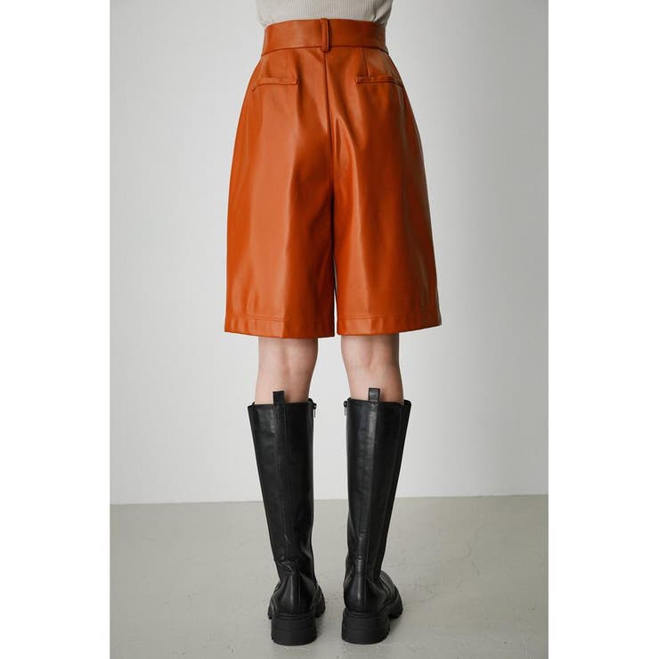 FAUX LEATHER HALF PANTS | AZUL BY MOUSSY | 詳細画像17 