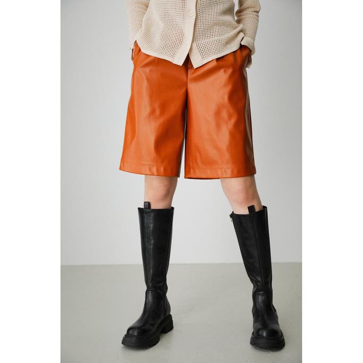 FAUX LEATHER HALF PANTS[品番：AZLW0020122]｜AZUL BY MOUSSY