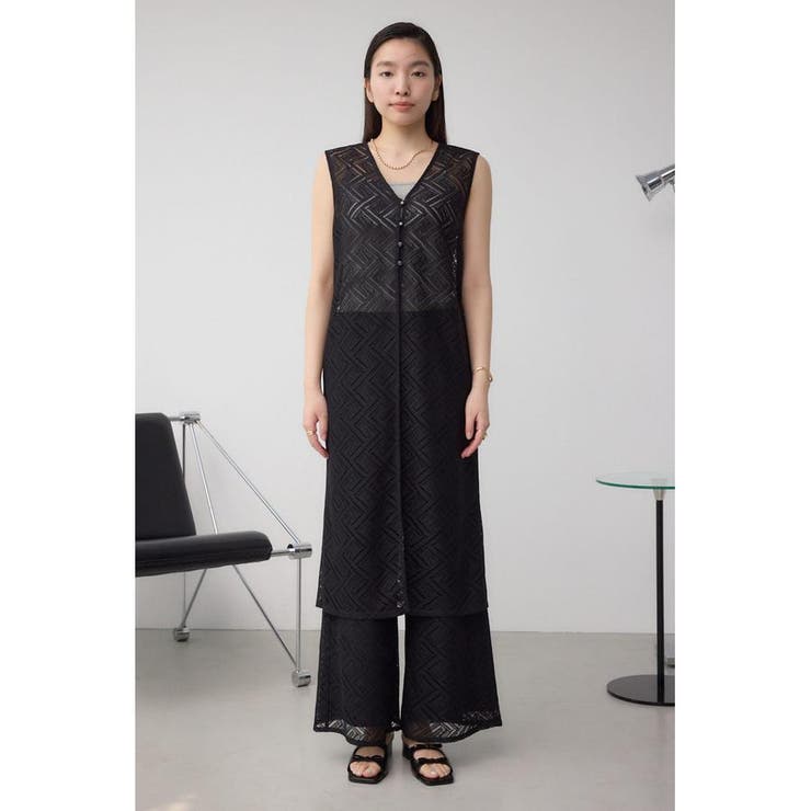 前後2WAYレースロングジレ | AZUL BY MOUSSY | 詳細画像16 