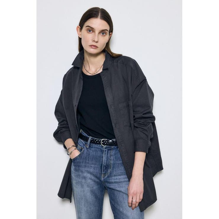 L/BLK1 | アーバンリラックスコットンシャツ | AZUL BY MOUSSY