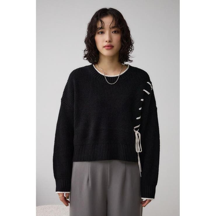 ステッチデザインニットトップス | AZUL BY MOUSSY | 詳細画像27 