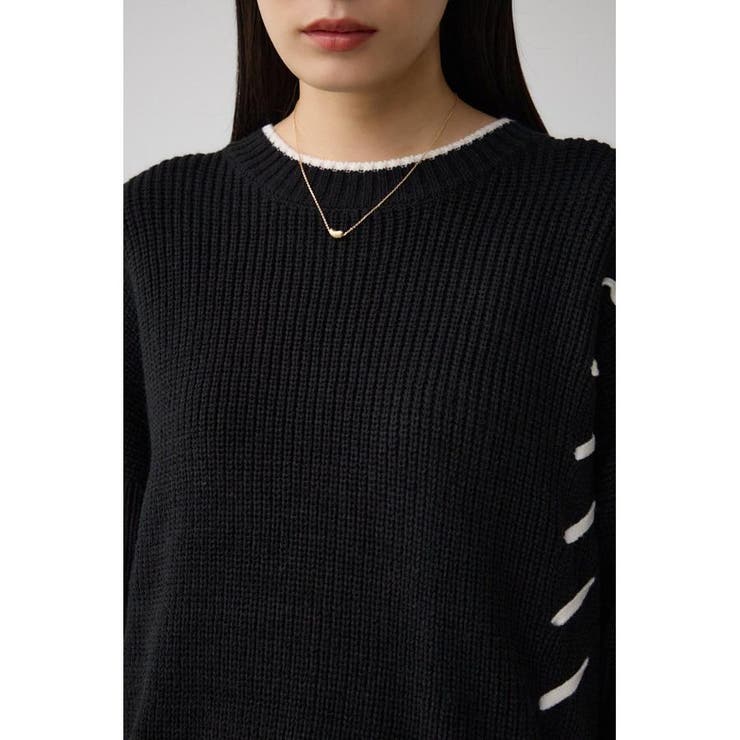 ステッチデザインニットトップス | AZUL BY MOUSSY | 詳細画像22 