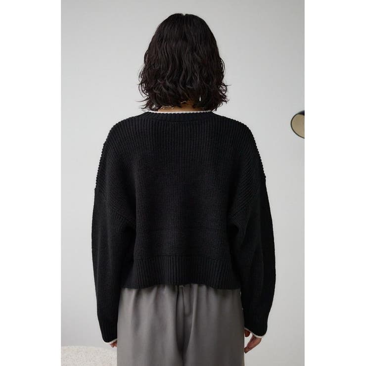 ステッチデザインニットトップス | AZUL BY MOUSSY | 詳細画像28 