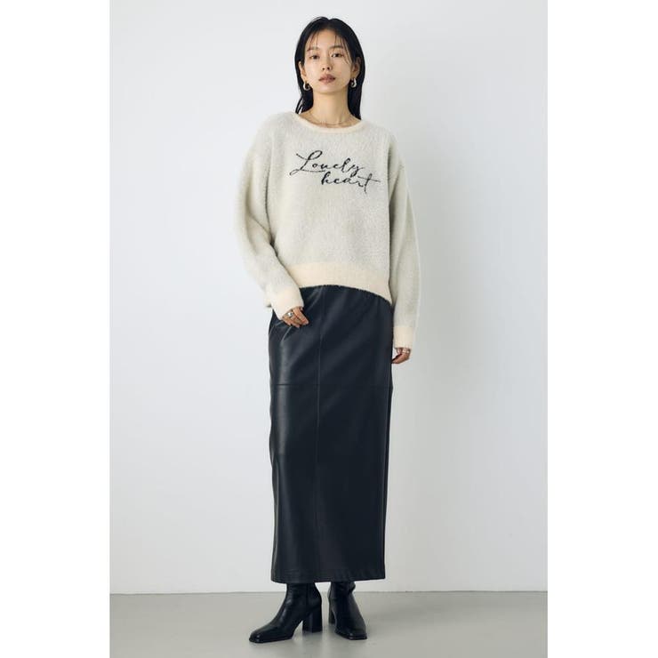 シャギーアソートロゴニット | AZUL BY MOUSSY | 詳細画像5 