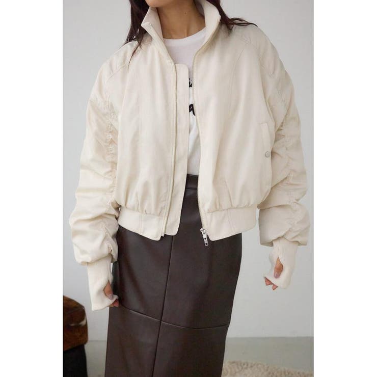 ロングリブサムホールショートMA-1 | AZUL BY MOUSSY | 詳細画像1 