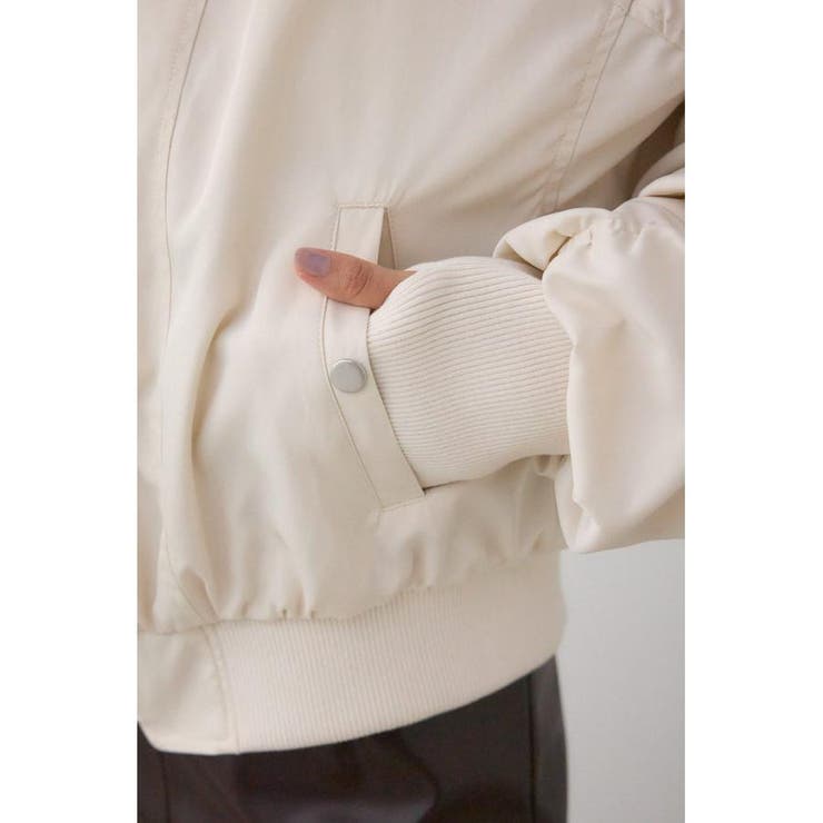 ロングリブサムホールショートMA-1 | AZUL BY MOUSSY | 詳細画像12 