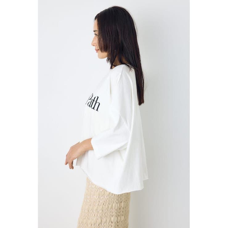 刺繍ロゴTシャツ | AZUL BY MOUSSY | 詳細画像3 