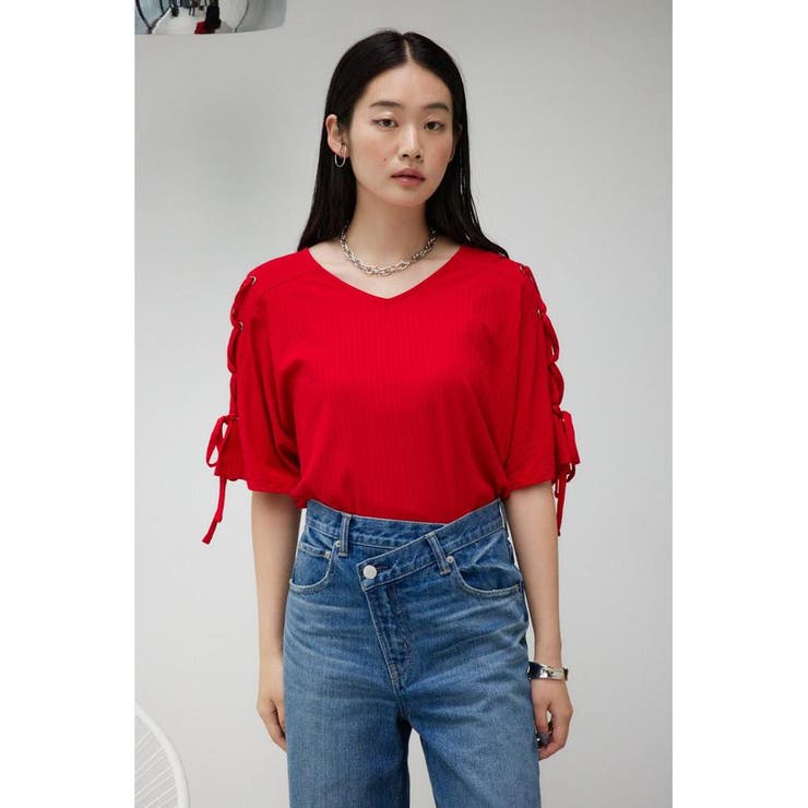 ショルダーレースアップカットトップス | AZUL BY MOUSSY | 詳細画像23 