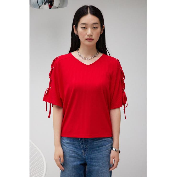 ショルダーレースアップカットトップス | AZUL BY MOUSSY | 詳細画像25 