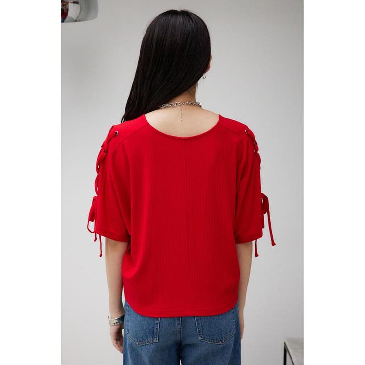 ショルダーレースアップカットトップス | AZUL BY MOUSSY | 詳細画像27 