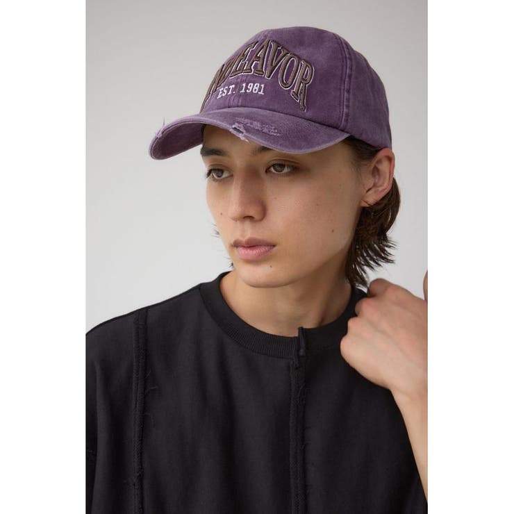 ピグメントダメージ3D刺繍キャップ | AZUL BY MOUSSY | 詳細画像11 