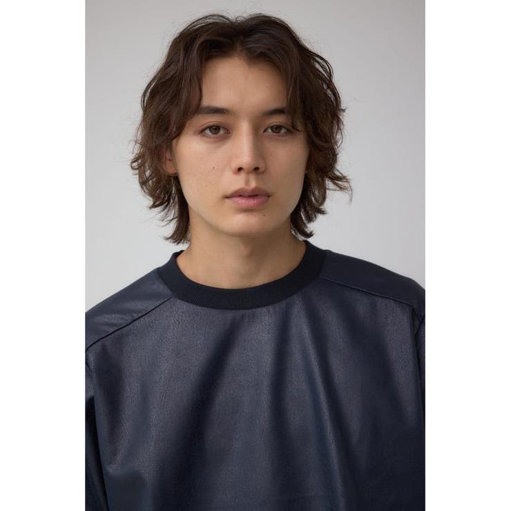 レザーライク半袖Tシャツ | AZUL BY MOUSSY | 詳細画像20 