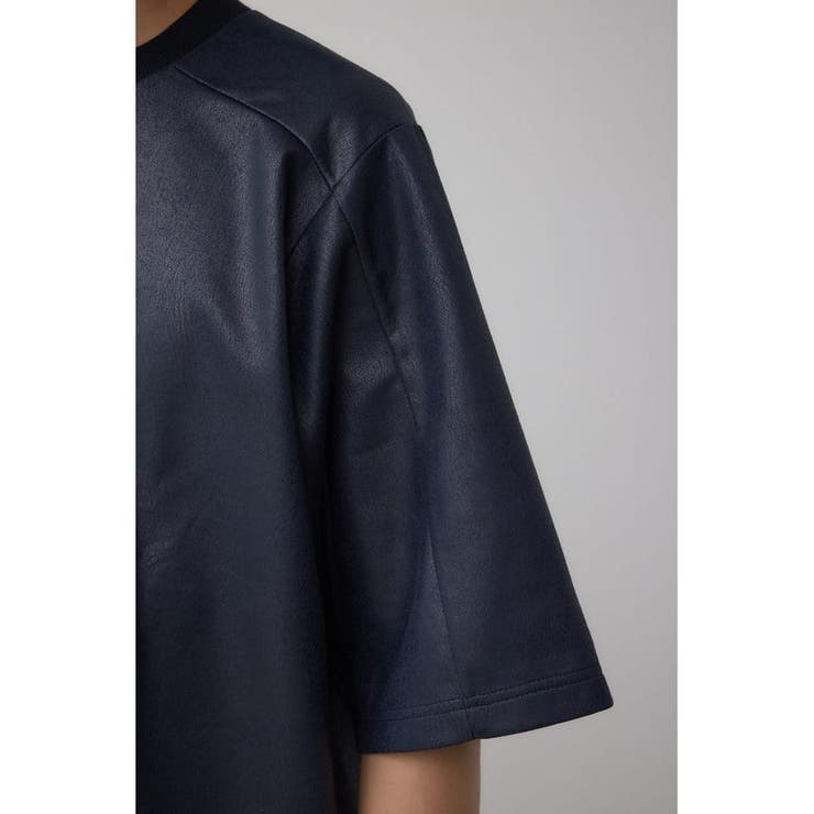 レザーライク半袖Tシャツ | AZUL BY MOUSSY | 詳細画像27 