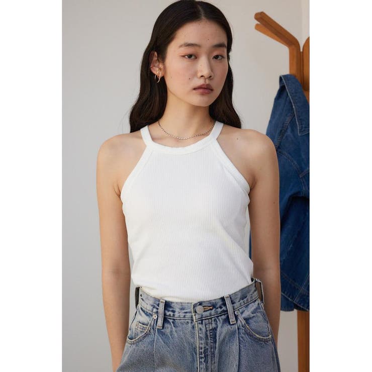 ベーシックカップ付ホルターネックタンクトップ[品番：AZLW0021797]｜AZUL BY  MOUSSY（アズールバイマウジー）のレディースファッション通販｜SHOPLIST（ショップリスト）