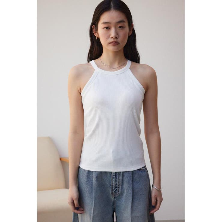 LIAN｜ホルターネックカップ付きタンクトップ | Rakuten Fashion
