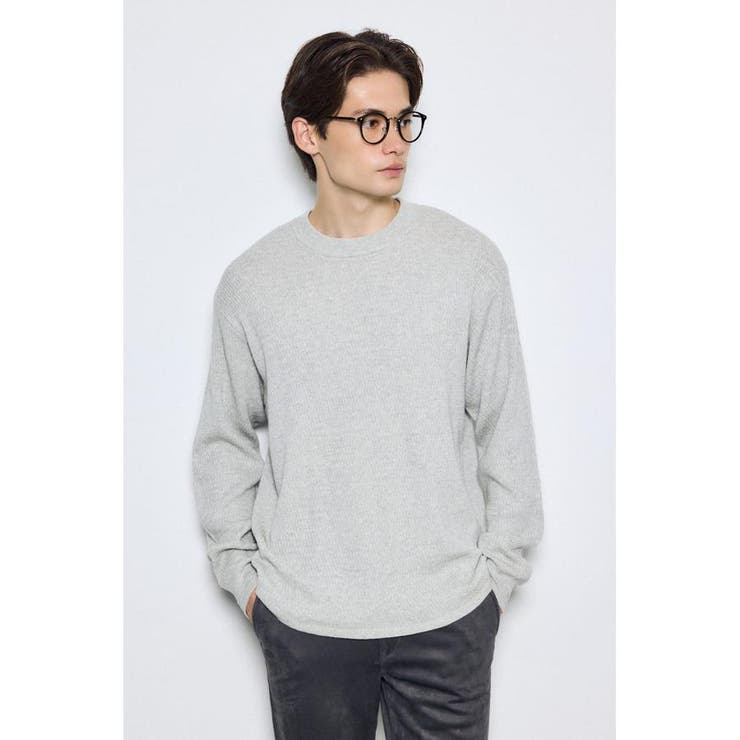 ハニカムクルーネックニットトップス | AZUL BY MOUSSY | 詳細画像35 