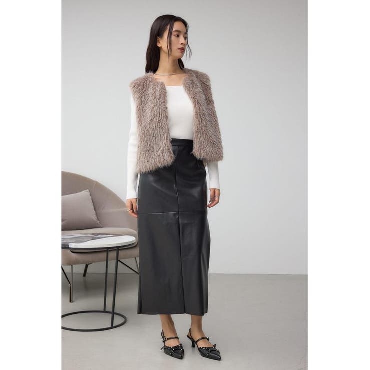 フェイクファ-ベスト | AZUL BY MOUSSY | 詳細画像15 